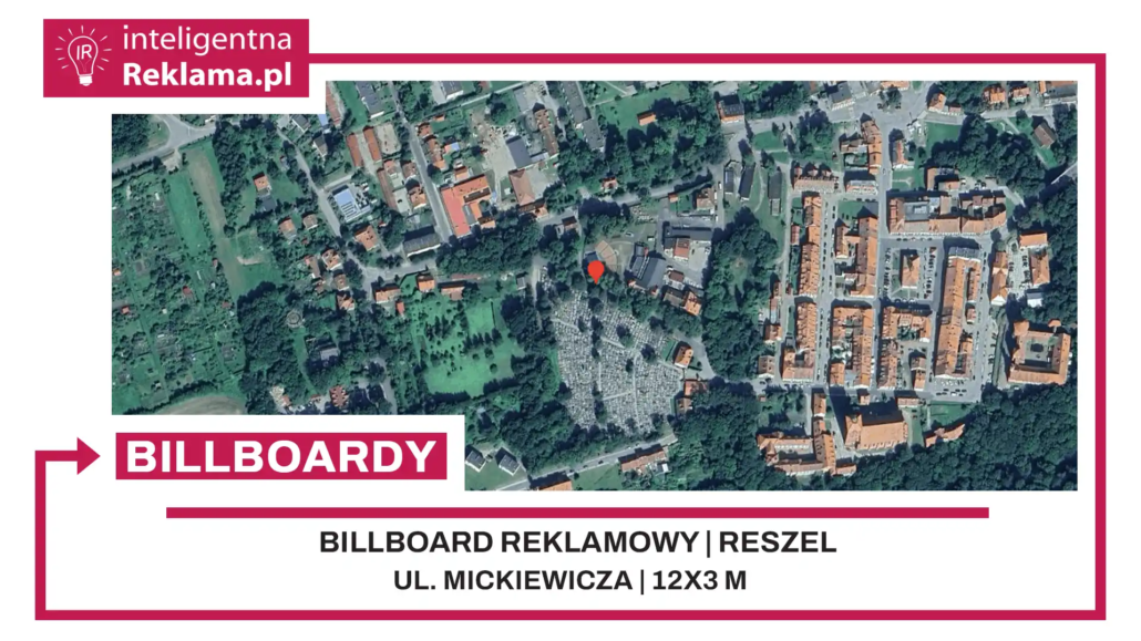Lokalizacja reklamowa w Reszel przy ul. Mickiewicza - powierzchnia 36 m²