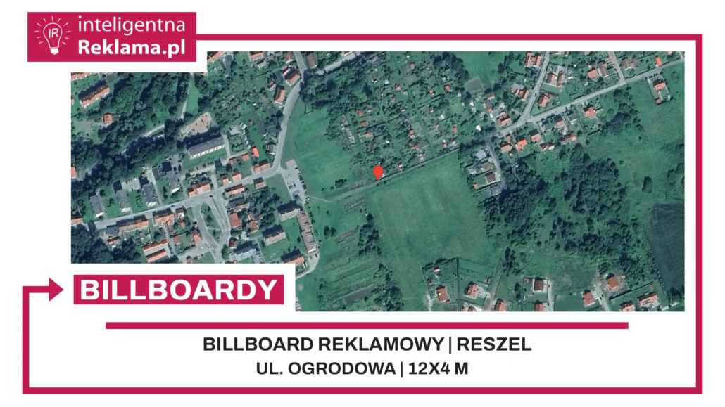 Lokalizacja reklamowa w Reszel przy ul. Ogrodowa - powierzchnia 48 m²
