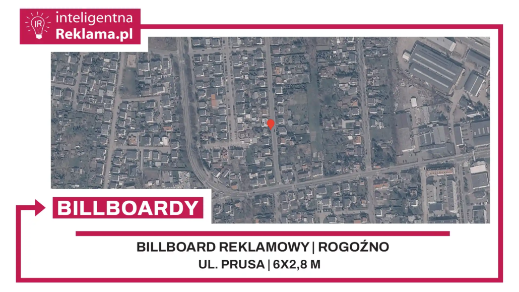 Lokalizacja reklamowa w Rogoźno przy ul. Prusa - powierzchnia 16,8 m²
