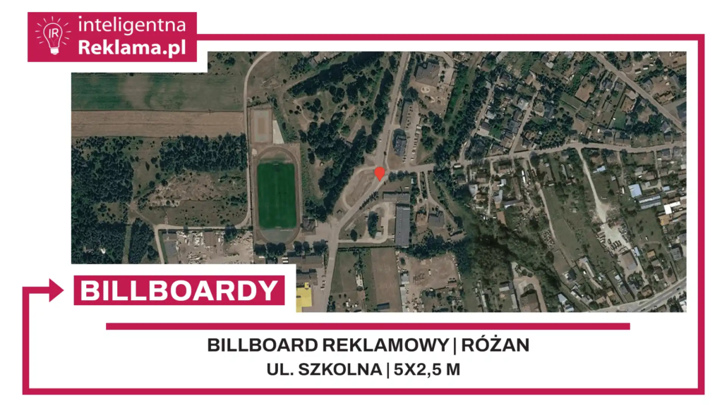Lokalizacja reklamowa w Różan przy ul. ul. Szkolna - powierzchnia 12,5 m²