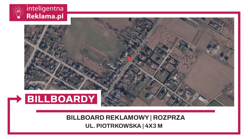 Lokalizacja reklamowa w Rozprza przy ul. Piotrkowska - powierzchnia 12 m²