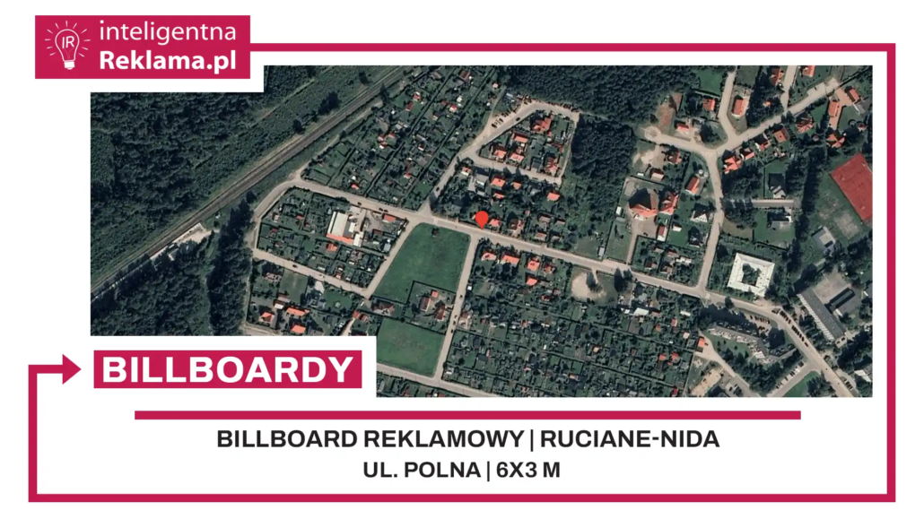 Lokalizacja reklamowa w Ruciane-Nida przy ul. Polna - powierzchnia 18 m²