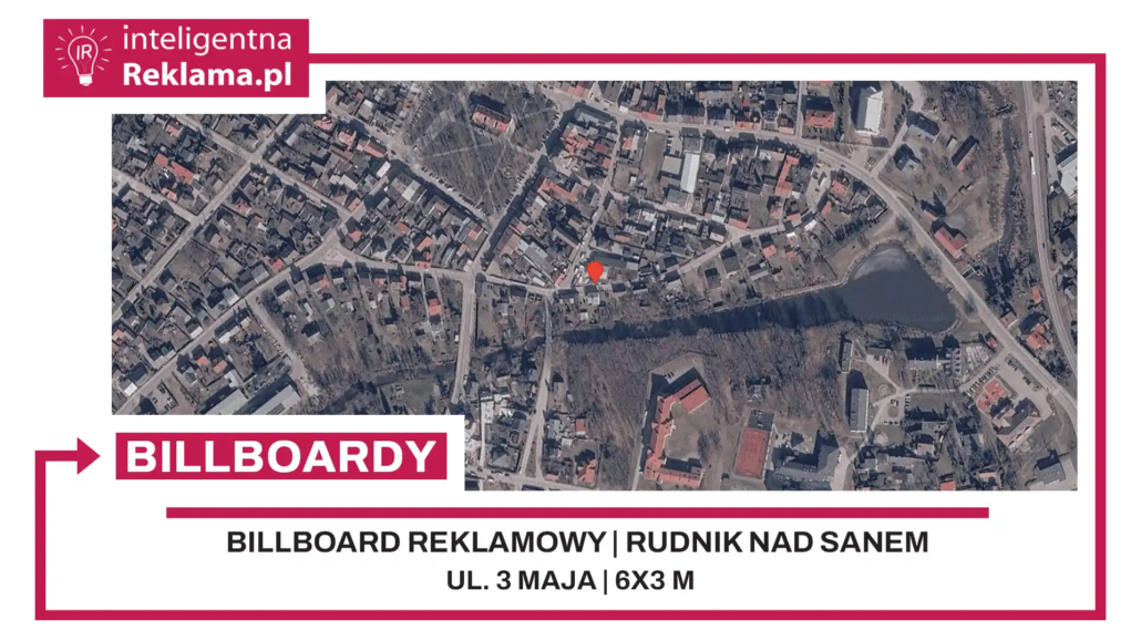 Lokalizacja reklamowa w Rudnik nad Sanem przy ul. 3 maja - powierzchnia 18 m²