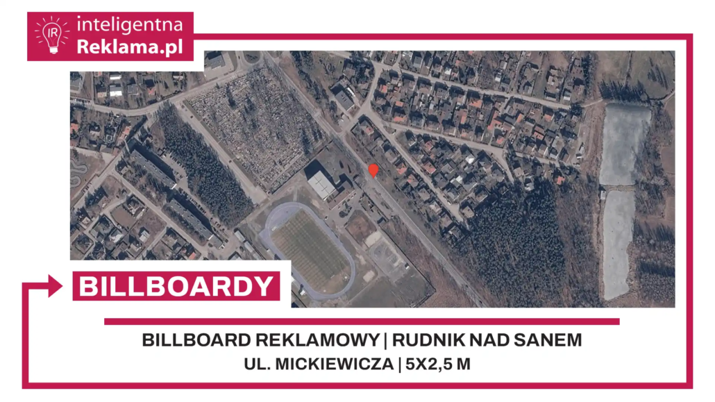 Lokalizacja reklamowa w Rudnik nad Sanem przy ul. Mickiewicza - powierzchnia 12,5 m²