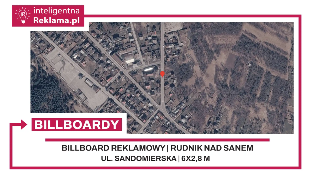Lokalizacja reklamowa w Rudnik nad Sanem przy ul. Sandomierska - powierzchnia 16,8 m²