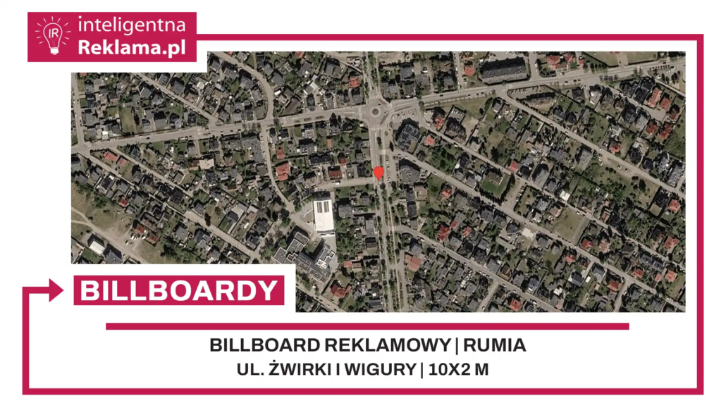Lokalizacja reklamowa w Rumia przy ul. Żwirki i Wigury - powierzchnia 20 m²