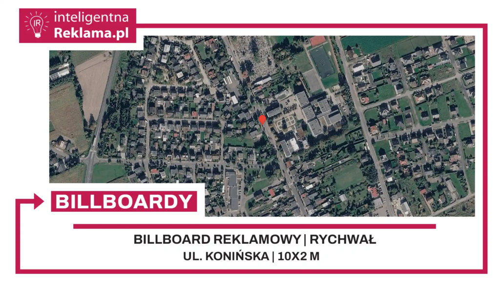 Lokalizacja reklamowa w Rychwał przy ul. Konińska - powierzchnia 20 m²