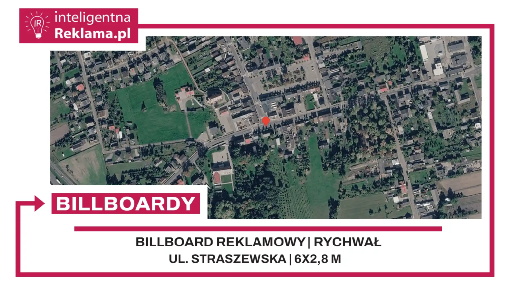 Lokalizacja reklamowa w Rychwał przy ul. Straszewska - powierzchnia 16,8 m²