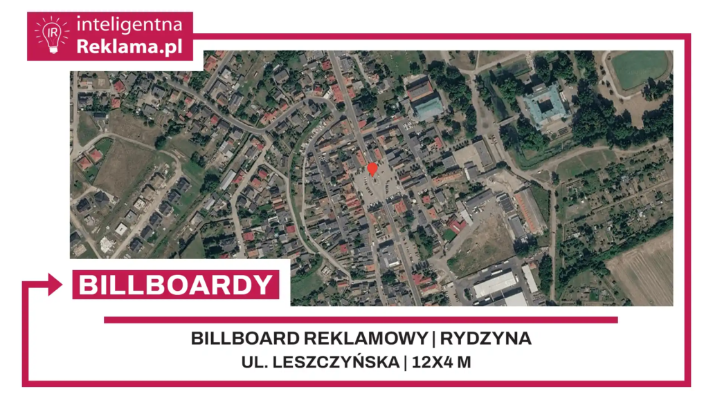Lokalizacja reklamowa w Rydzyna przy ul. Leszczyńska - powierzchnia 48 m²
