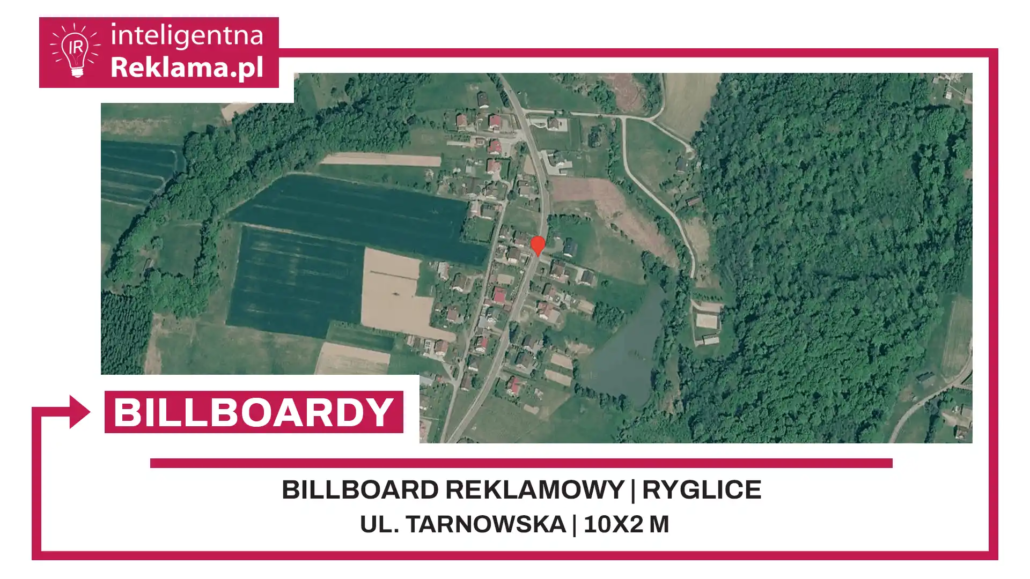 Lokalizacja reklamowa w Ryglice przy ul. ul. Tarnowska - powierzchnia 20 m²