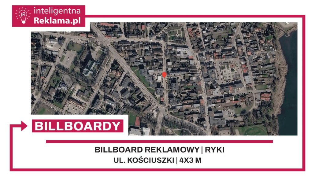 Lokalizacja reklamowa w Ryki przy ul. Kościuszki - powierzchnia 12 m²