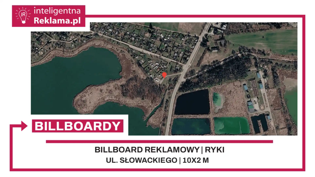 Lokalizacja reklamowa w Ryki przy ul. Słowackiego - powierzchnia 20 m²