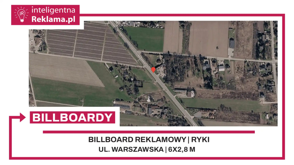 Lokalizacja reklamowa w Ryki przy ul. Warszawska - powierzchnia 16,8 m²