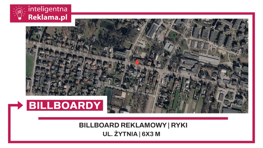 Lokalizacja reklamowa w Ryki przy ul. Żytnia - powierzchnia 18 m²