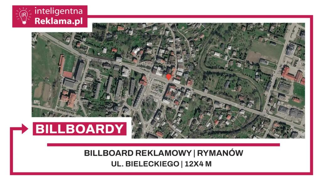 Lokalizacja reklamowa w Rymanów przy ul. Bieleckiego - powierzchnia 48 m²