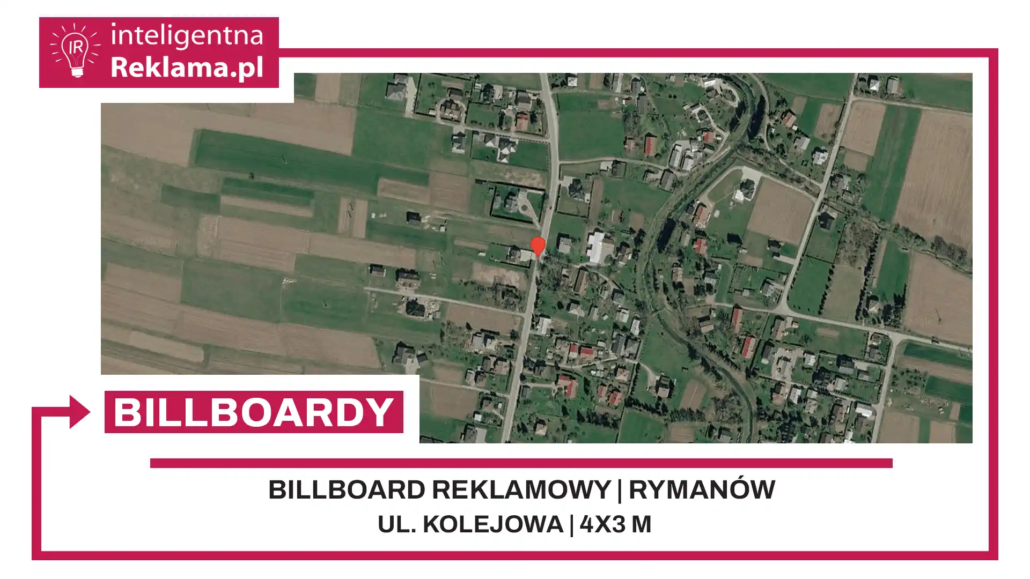 Lokalizacja reklamowa w Rymanów przy ul. Kolejowa - powierzchnia 12 m²