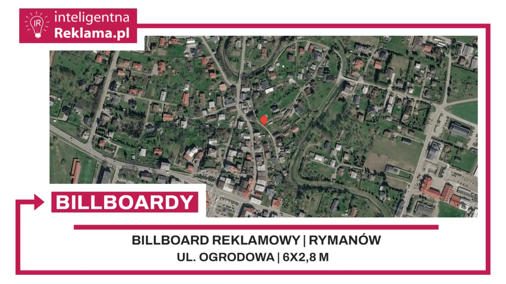 Lokalizacja reklamowa w Rymanów przy ul. Ogrodowa - powierzchnia 16,8 m²