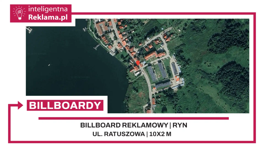 Lokalizacja reklamowa w Ryn przy ul. Ratuszowa - powierzchnia 20 m²