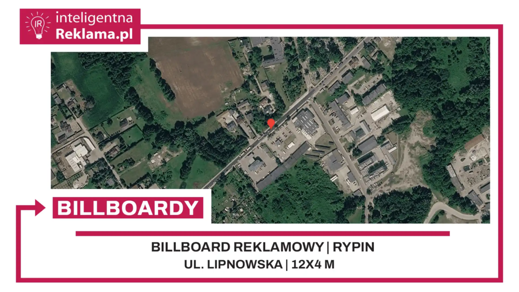 Lokalizacja reklamowa w Rypin przy ul. Lipnowska - powierzchnia 48 m²
