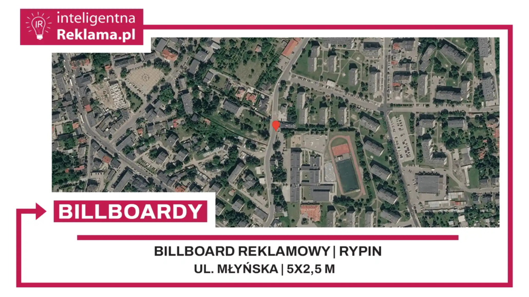 Lokalizacja reklamowa w Rypin przy ul. ul. Młyńska - powierzchnia 12,5 m²