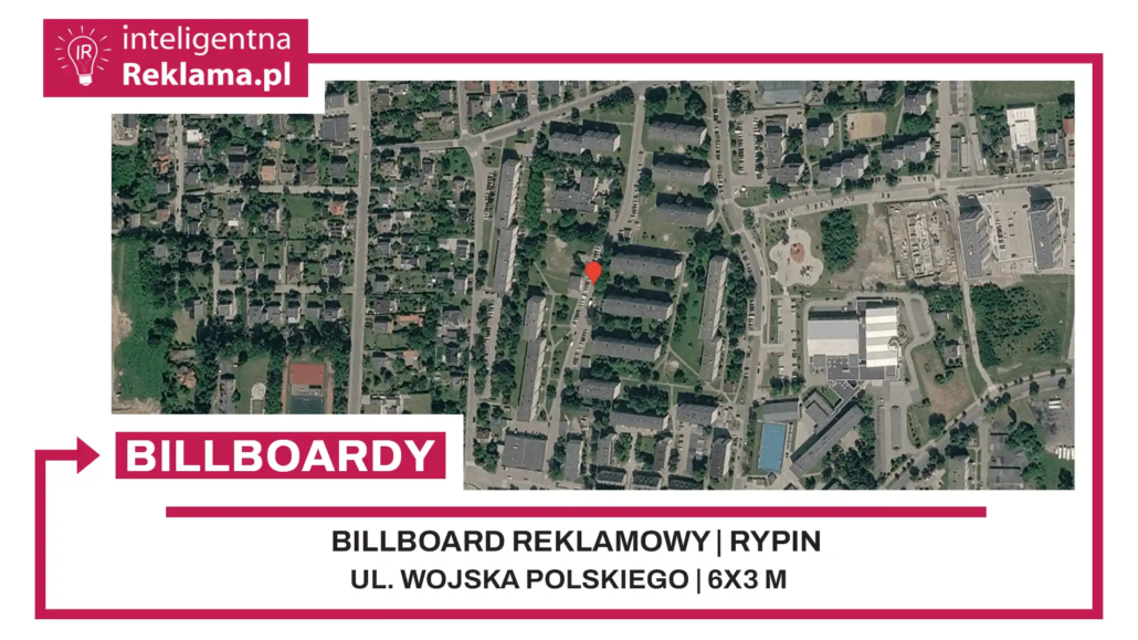 Lokalizacja reklamowa w Rypin przy ul. Wojska Polskiego - powierzchnia 18 m²