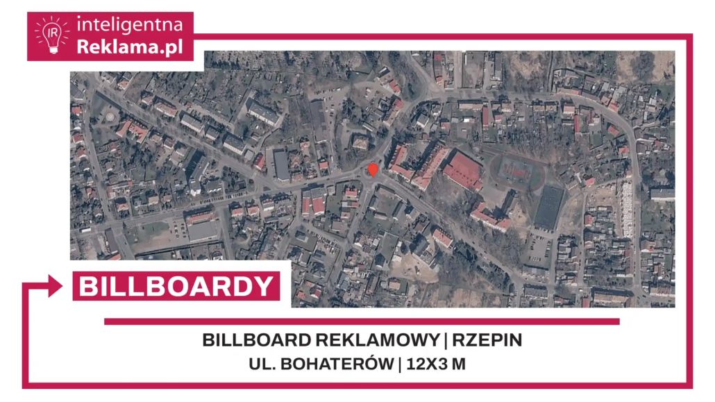 Lokalizacja reklamowa w Rzepin przy ul. Bohaterów - powierzchnia 36 m²