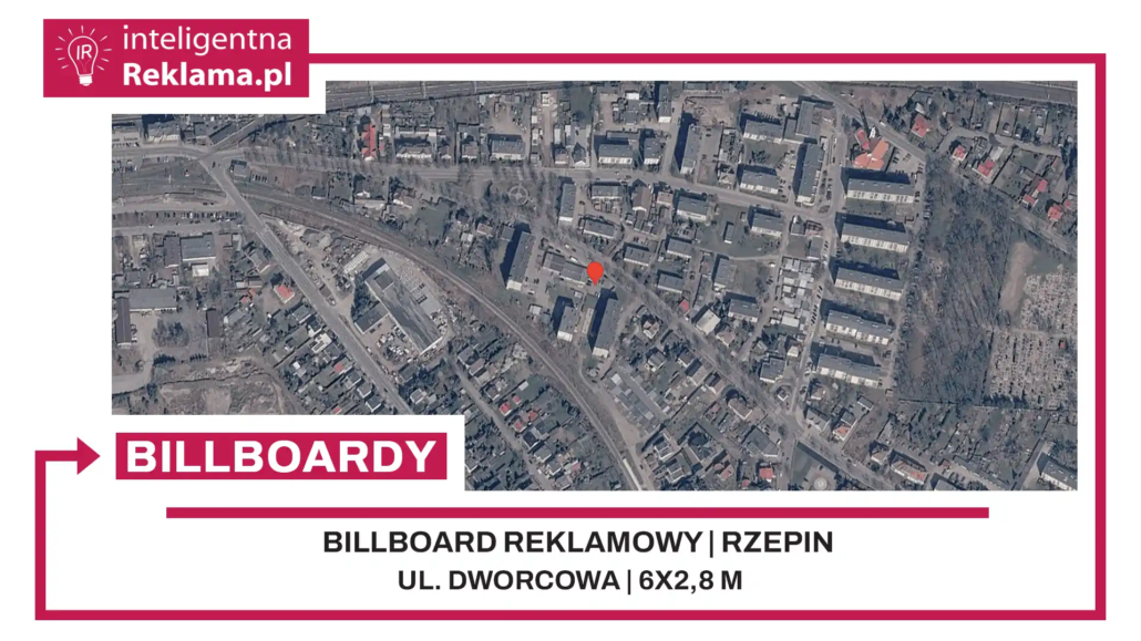 Lokalizacja reklamowa w Rzepin przy ul. Dworcowa - powierzchnia 16,8 m²