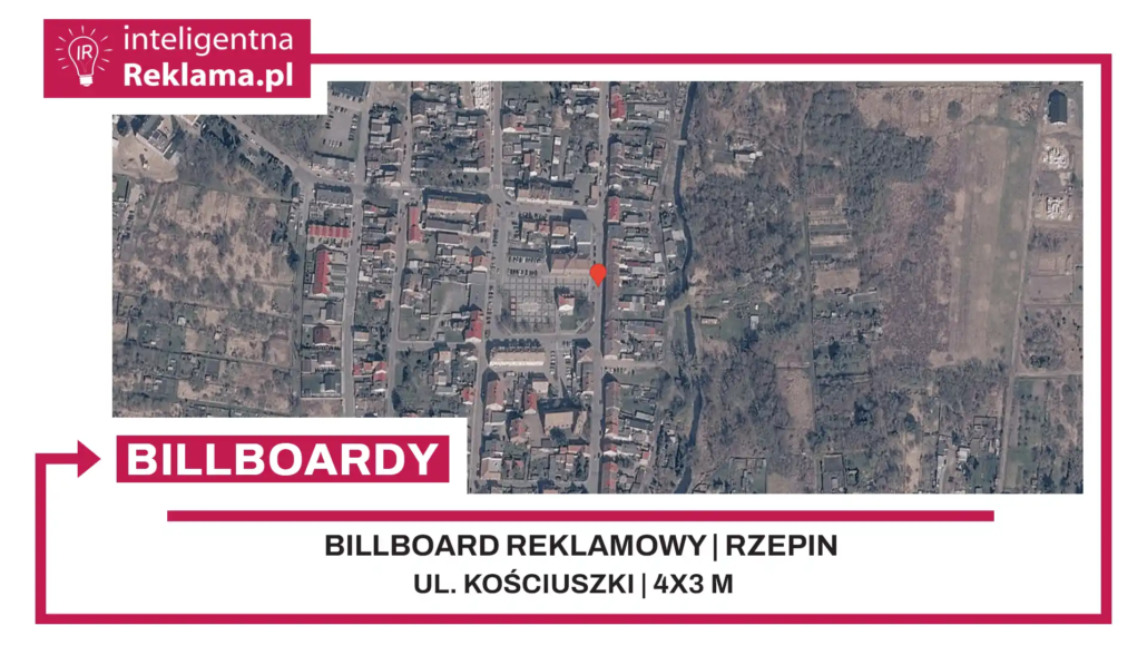 Lokalizacja reklamowa w Rzepin przy ul. Kościuszki - powierzchnia 12 m²