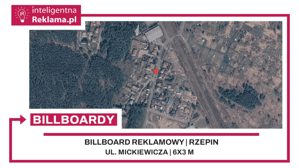 Lokalizacja reklamowa w Rzepin przy ul. Mickiewicza - powierzchnia 18 m²