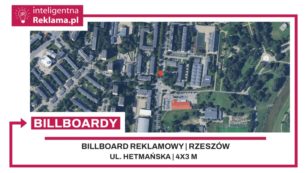 Lokalizacja reklamowa w Rzeszów przy ul. Hetmańska - powierzchnia 12 m²