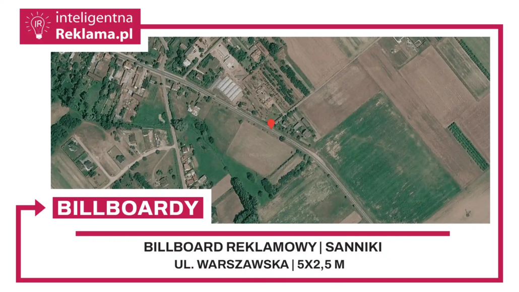 Lokalizacja reklamowa w Sanniki przy ul. Warszawska - powierzchnia 12,5 m²