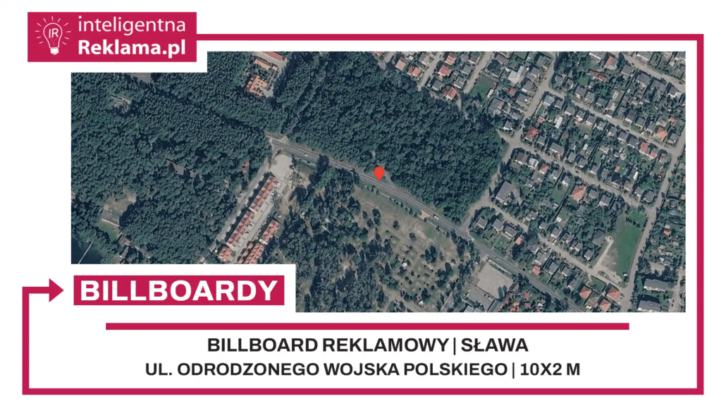 Lokalizacja reklamowa w Sława przy ul. ul. Odrodzonego Wojska Polskiego - powierzchnia 20 m²