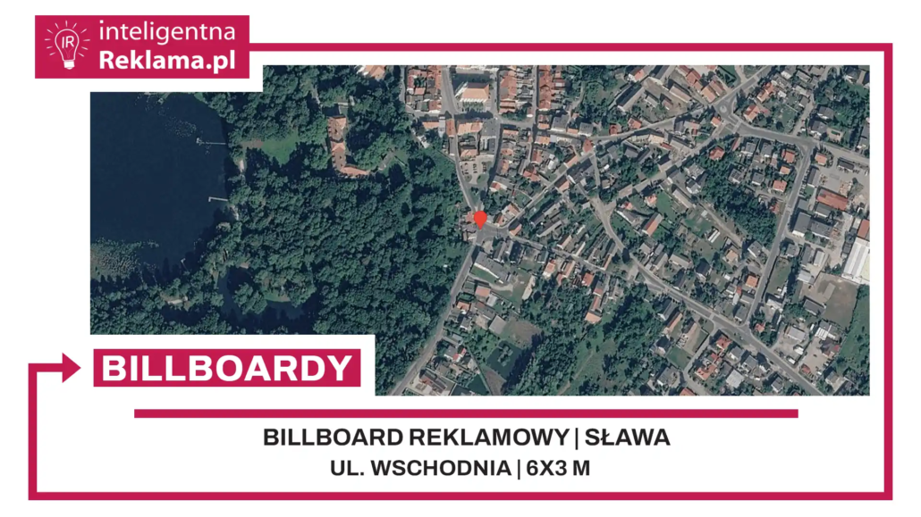 Lokalizacja reklamowa w Sława przy ul. Wschodnia - powierzchnia 18 m²