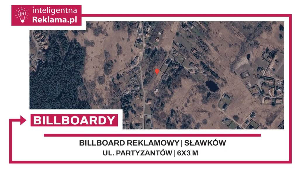 Lokalizacja reklamowa w Sławków przy ul. Partyzantów - powierzchnia 18 m²
