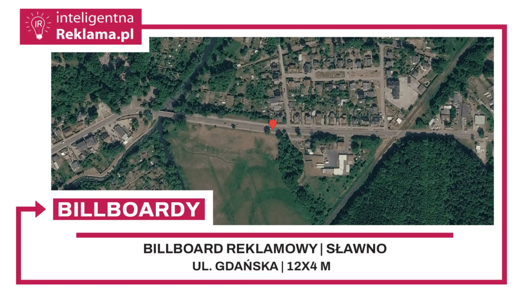 Lokalizacja reklamowa w Sławno przy ul. Gdańska - powierzchnia 48 m²