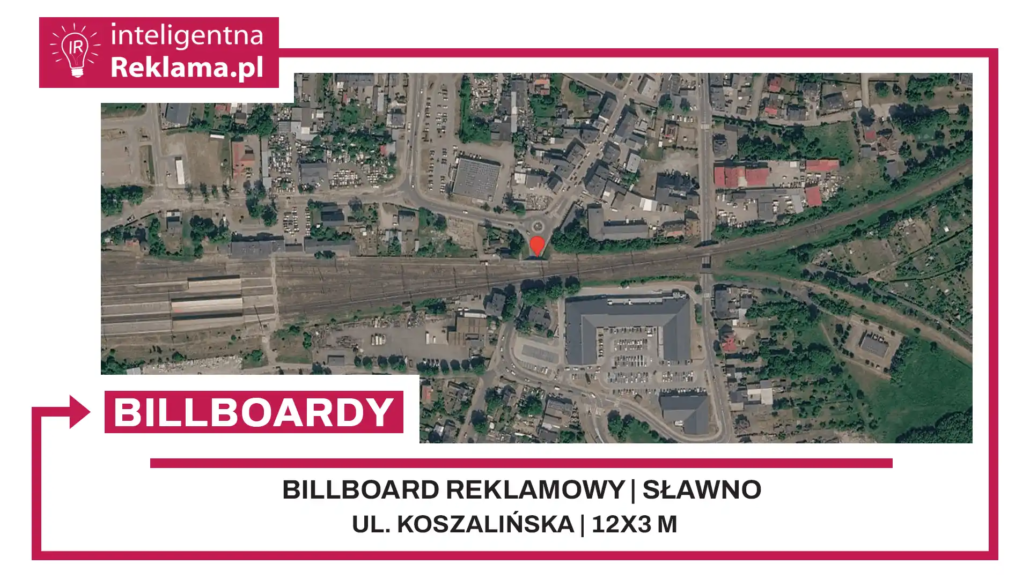 Lokalizacja reklamowa w Sławno przy ul. Koszalińska - powierzchnia 36 m²