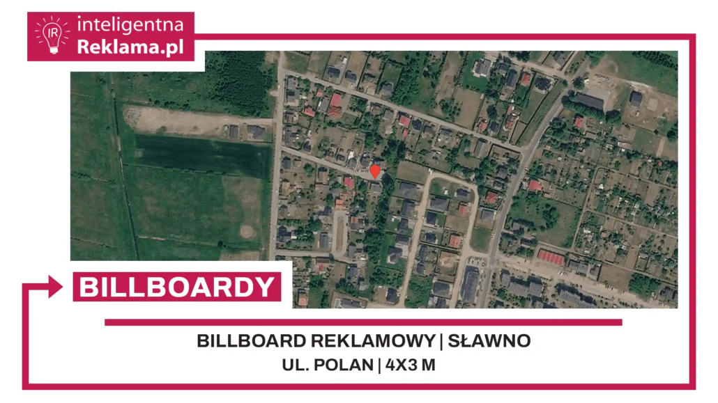 Lokalizacja reklamowa w Sławno przy ul. ul. Polan - powierzchnia 12 m²