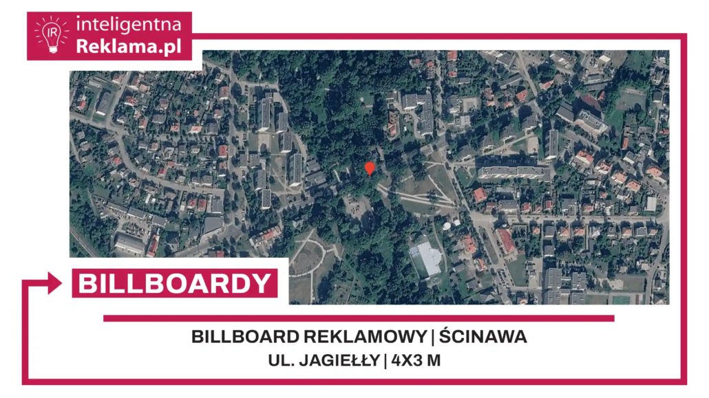 Lokalizacja reklamowa w Ścinawa przy ul. Jagiełły - powierzchnia 12 m²
