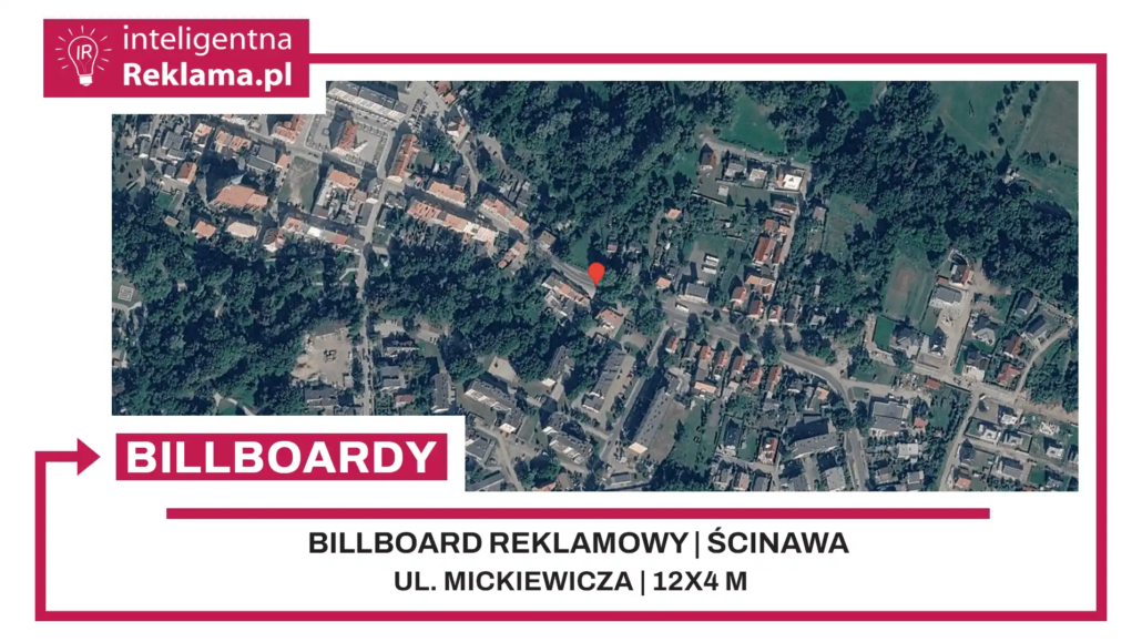 Lokalizacja reklamowa w Ścinawa przy ul. Mickiewicza - powierzchnia 48 m²
