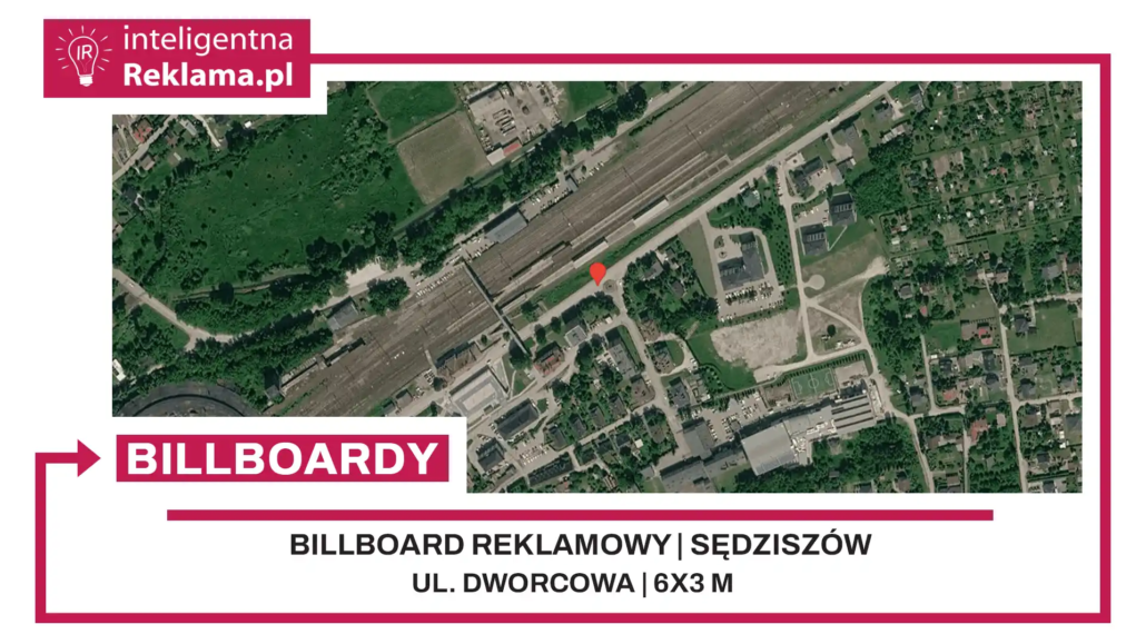Lokalizacja reklamowa w Sędziszów przy ul. Dworcowa - powierzchnia 18 m²