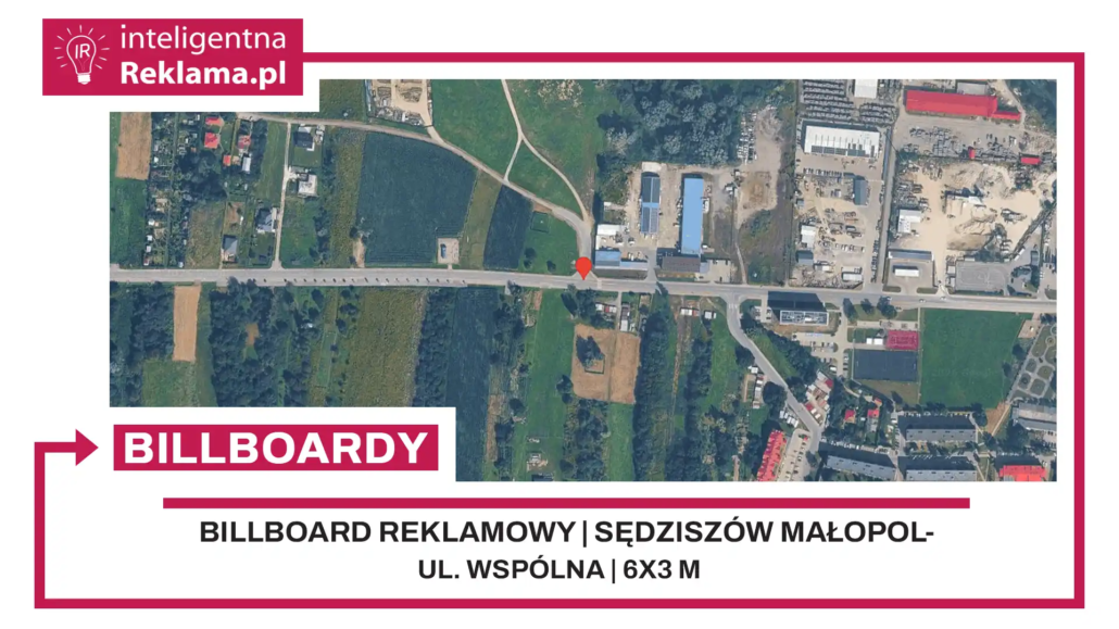 Lokalizacja reklamowa w Sędziszów Małopolski przy ul. Wspólna - powierzchnia 18 m²