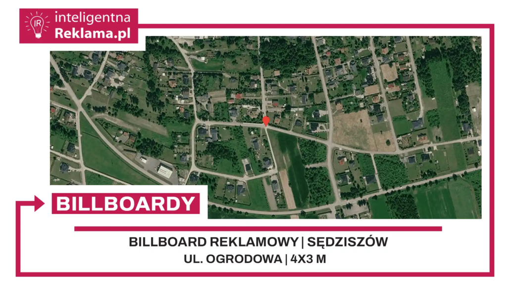 Lokalizacja reklamowa w Sędziszów przy ul. Ogrodowa - powierzchnia 12 m²
