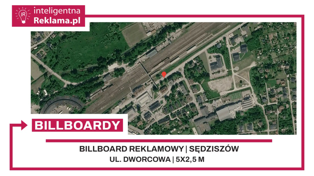Lokalizacja reklamowa w Sędziszów przy ul. ul. Dworcowa - powierzchnia 12,5 m²