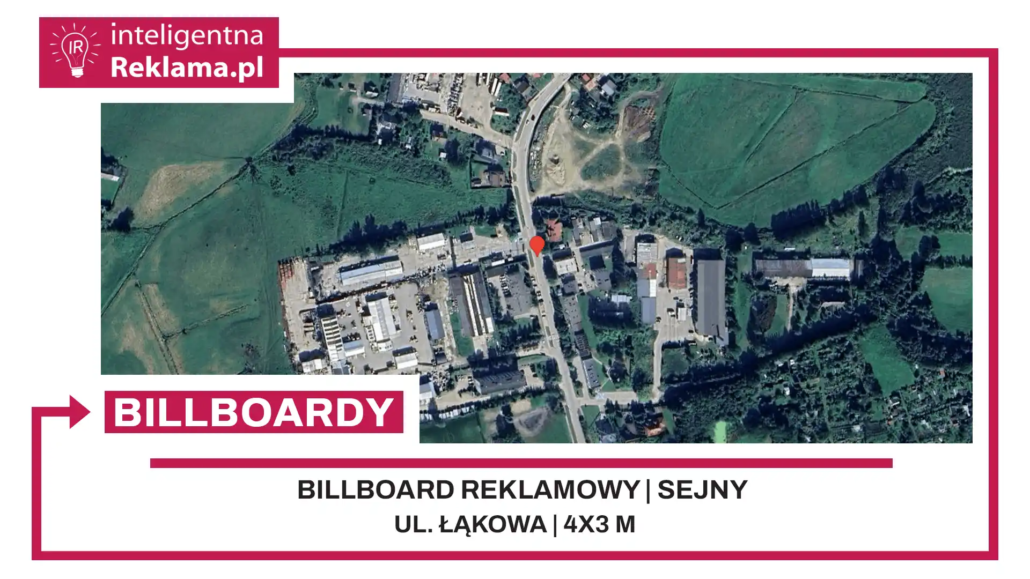 Lokalizacja reklamowa w Sejny przy ul. ul. Łąkowa - powierzchnia 12 m²