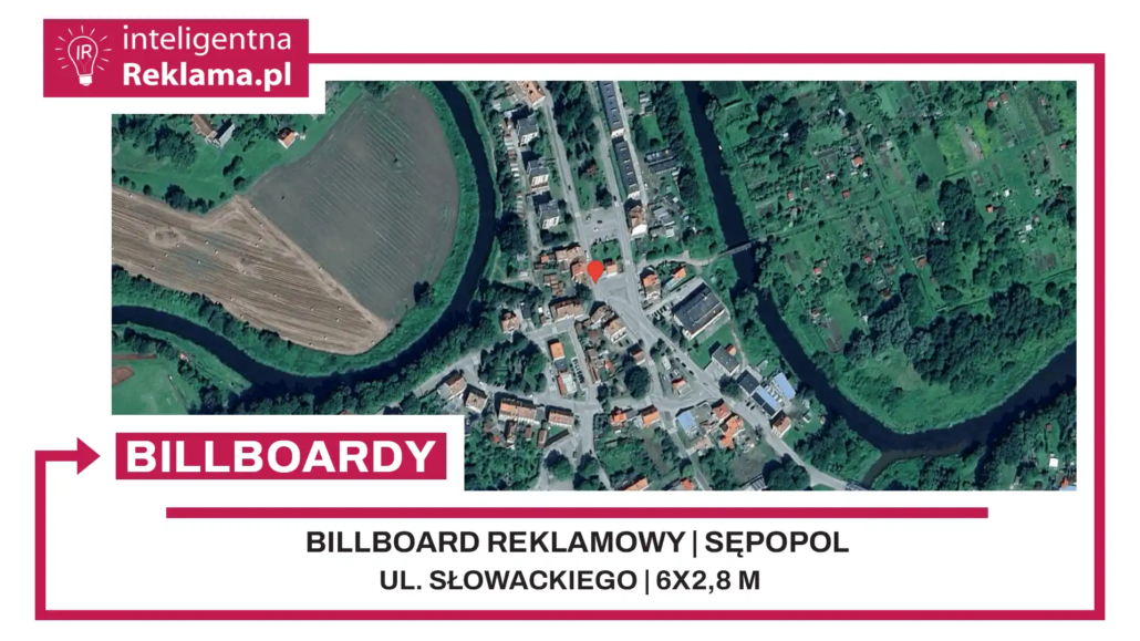 Lokalizacja reklamowa w Sępopol przy ul. Słowackiego - powierzchnia 16,8 m²