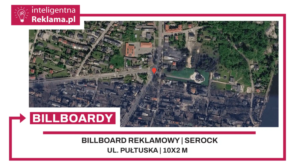 Lokalizacja reklamowa w Serock przy ul. Pułtuska - powierzchnia 20 m²