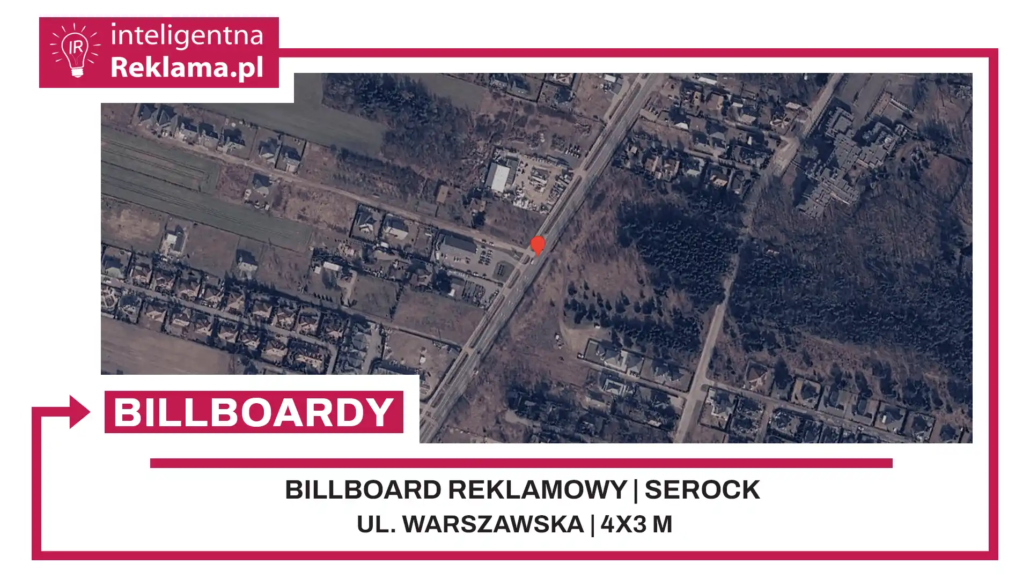 Lokalizacja reklamowa w Serock przy ul. Warszawska - powierzchnia 12 m²