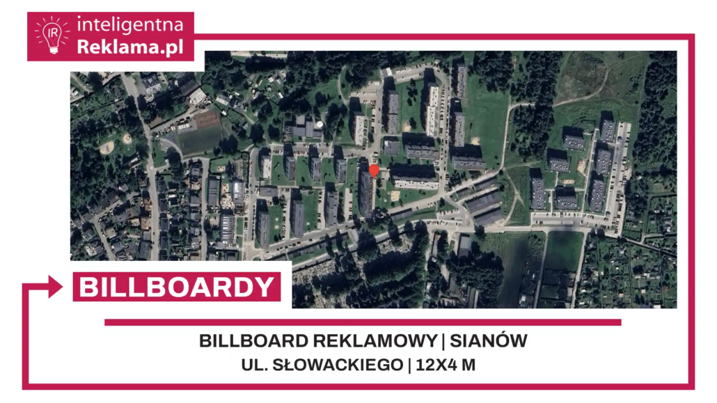 Lokalizacja reklamowa w Sianów przy ul. Słowackiego - powierzchnia 48 m²