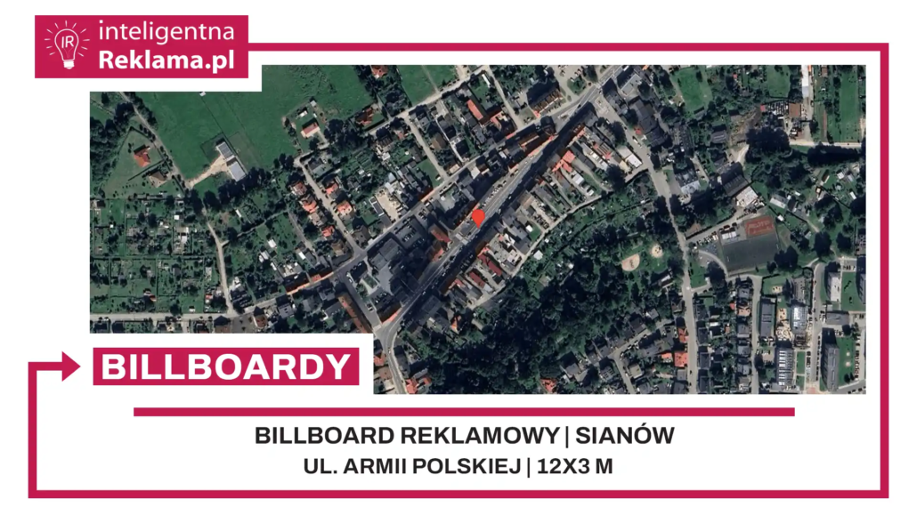 Lokalizacja reklamowa w Sianów przy ul. ul. Armii Polskiej - powierzchnia 36 m²