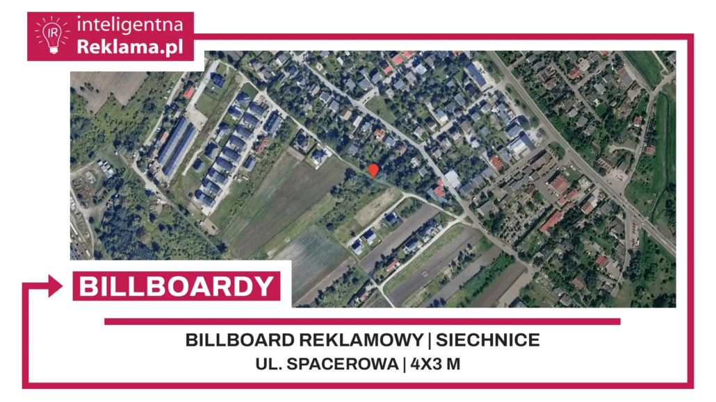 Lokalizacja reklamowa w Siechnice przy ul. Spacerowa - powierzchnia 12 m²